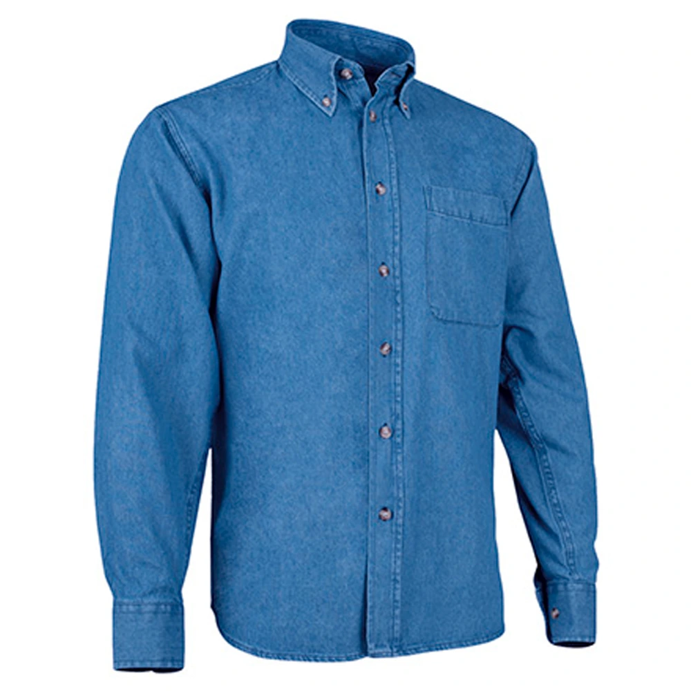 Camisa Vaquera Manga Larga Hombre