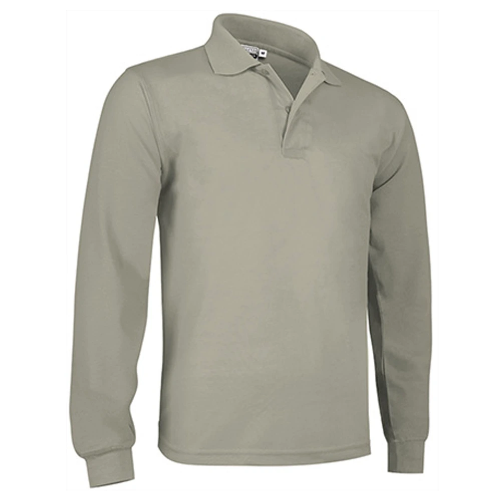 Polo Manga Larga Hombre 100 % Algodón
