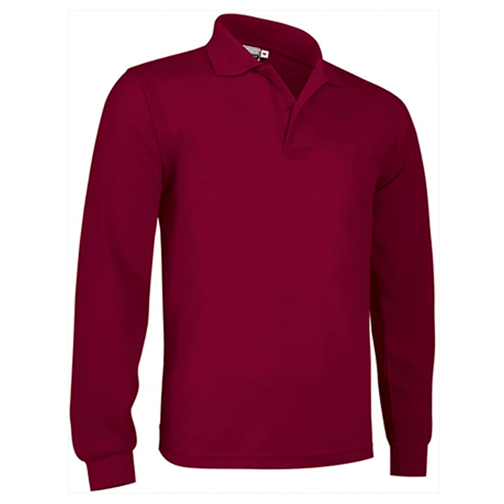 Polo Manga Larga Hombre 100 % Algodón