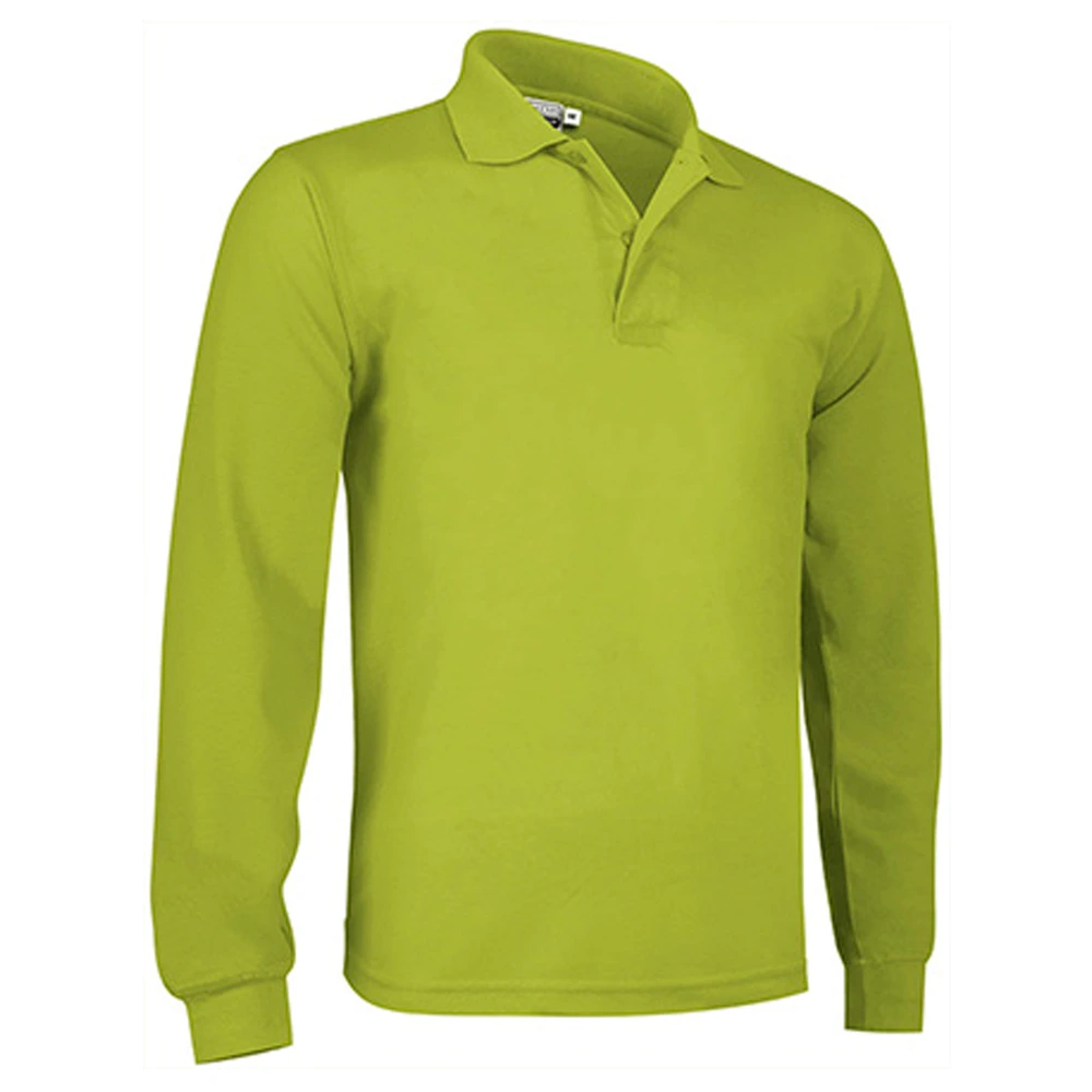 Polo Manga Larga Hombre 100 % Algodón