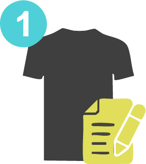 Icono 1: Camiseta con formulario de personalización